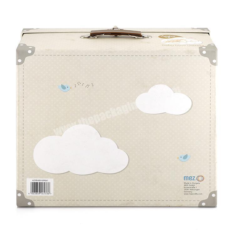 custom Toy packaging with handle box portable children suitcase storage box 