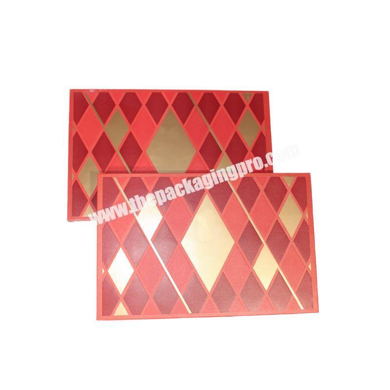 custom Hot Sale Chocolate Truffle Packaging Gift Paper Board Box with Divider 