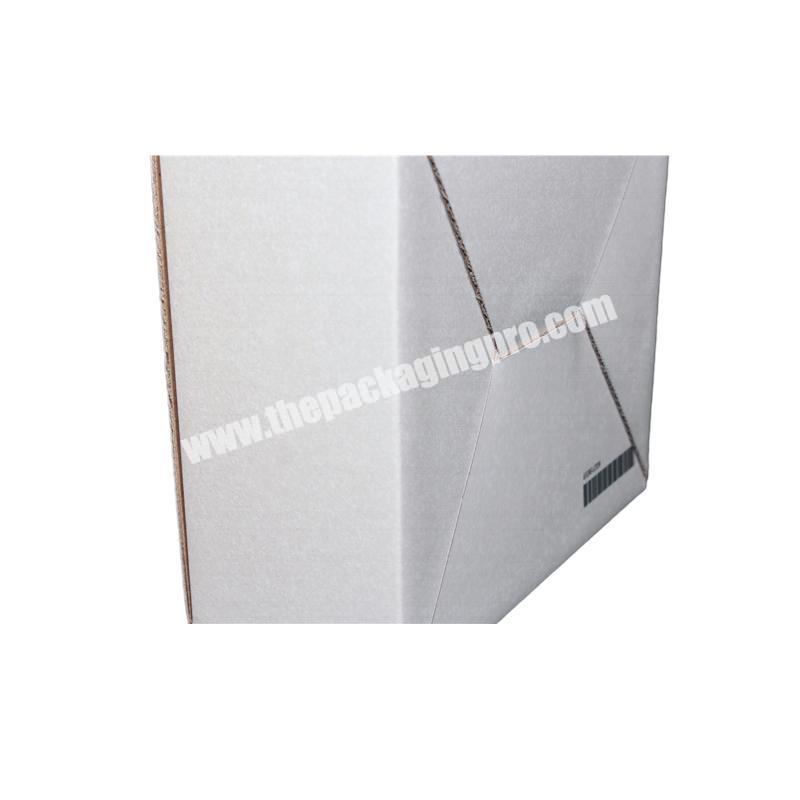 White Costume Mailing Packaging Boxes Design Corrugated Box Supplier Guangdong wholesaler