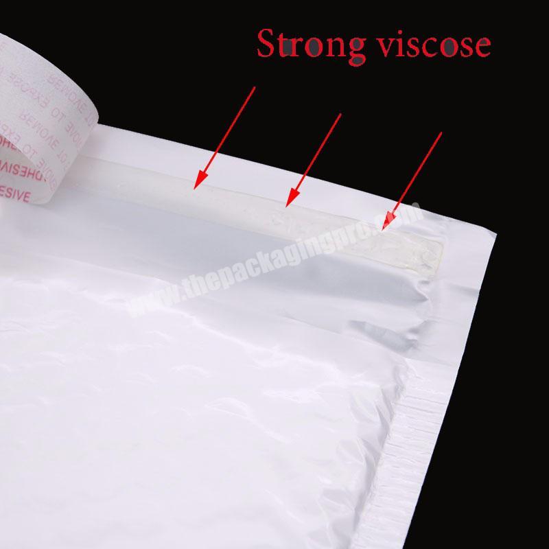 White biodegradable plastic personalised padded bubble packing mail bags