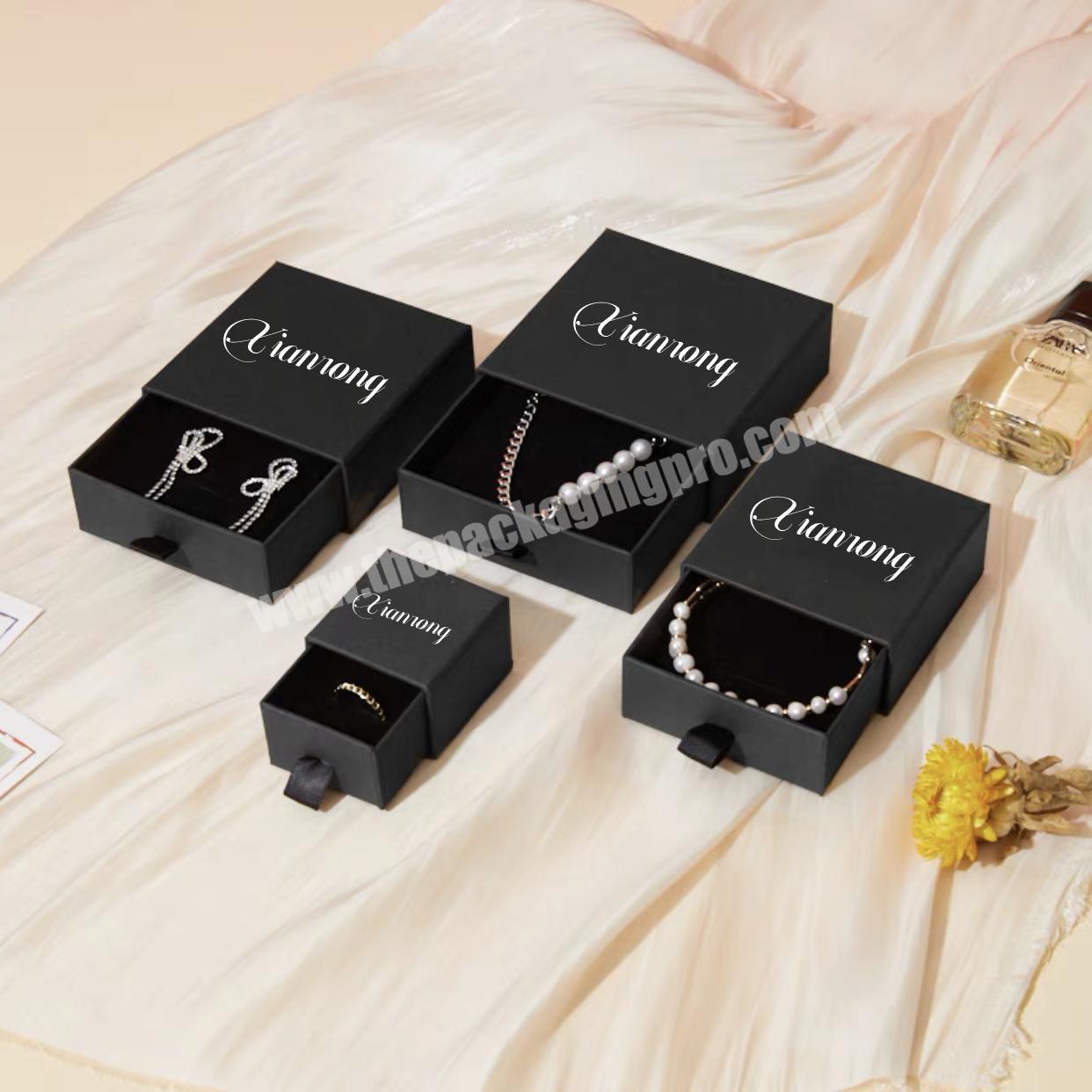 Wholesale Cardboard Paper Custom Logo Bracelet Necklace Jewel Box Luxury Gift Jewelry Box factory