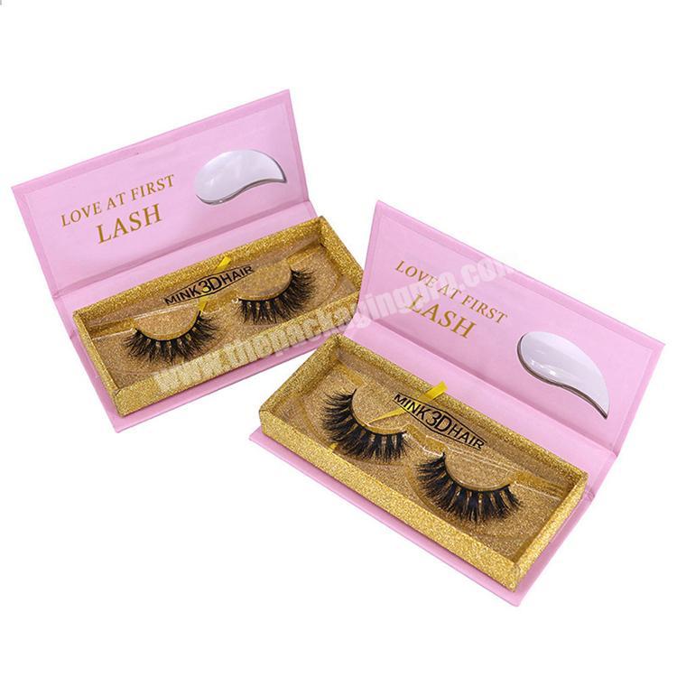 Wholesale Custom Cardboard pink eyelash box