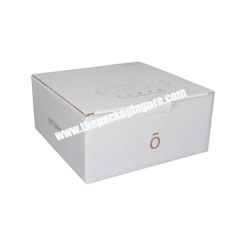 White Costume Mailing Packaging Boxes Design Corrugated Box Supplier Guangdong factory