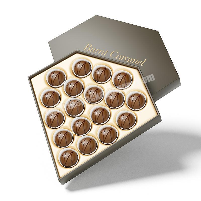 custom Wholesale Custom Luxury Counter Chocolate Display Box Candy Packaging Diamond Shaped Chocolate Box 