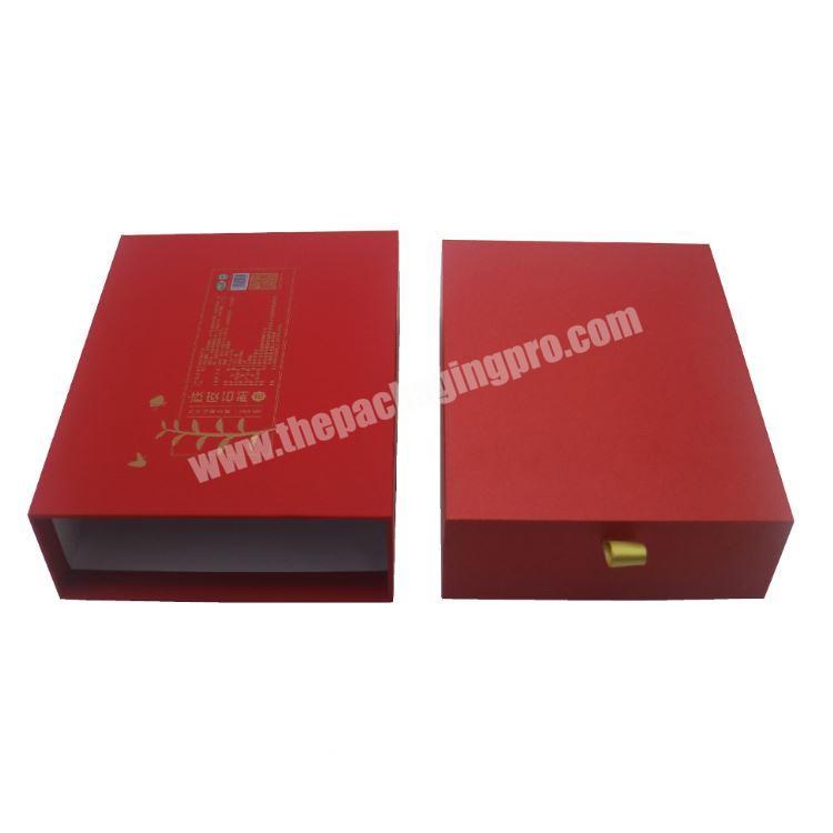custom Wholesale Custom Luxury Gift Packaging Sliding Paper Rigid Drawer Box 