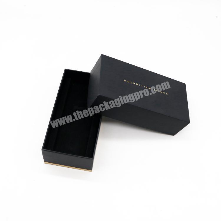 Wholesale Custom Luxury Rigid Cardboard Watch Jewelry Gift Lid And Base Paper Box