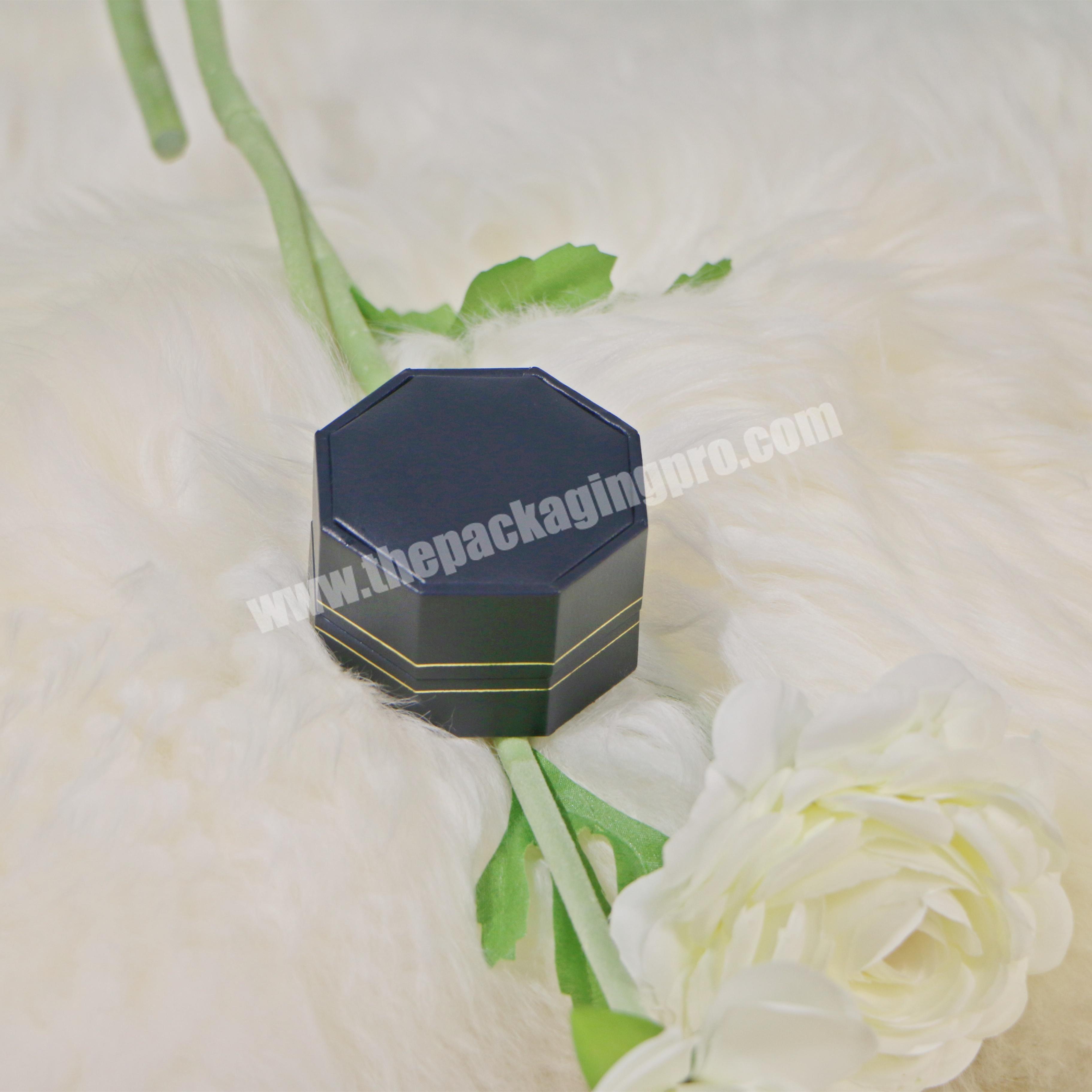 Wholesale Custom Luxury Velvet Jewelry Ring Box Gift Packaging with Logo wholesaler