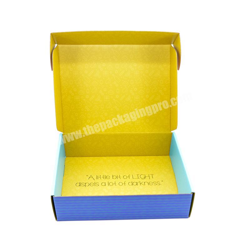 Wholesale Custom Printed Color And Logo Corrugated Shipping Mailer Gift Box Clothing And Shoes Packaging Box