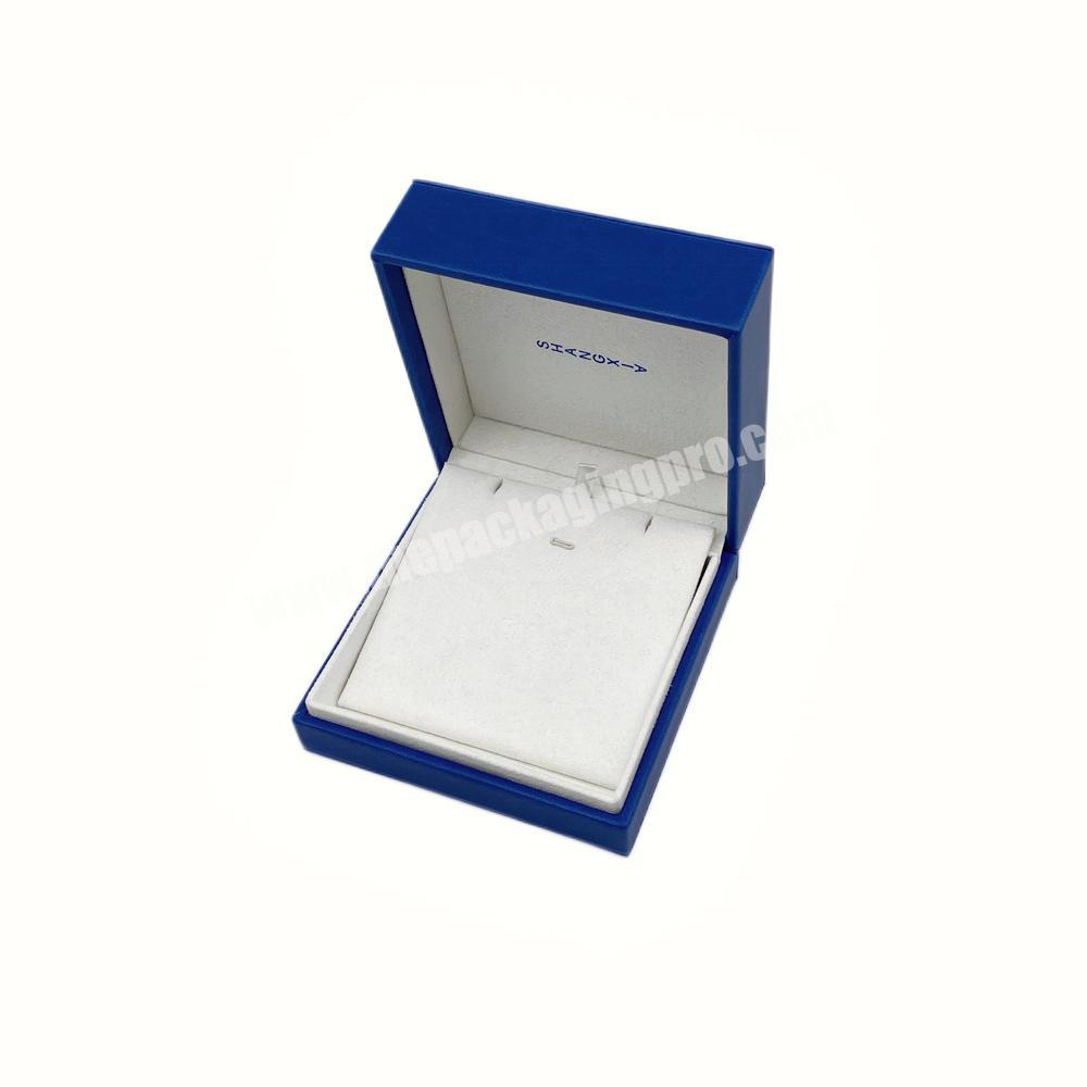Wholesale Custom Pu Leather Luxury Large Necklace Bracelet Set Packaging Box factory