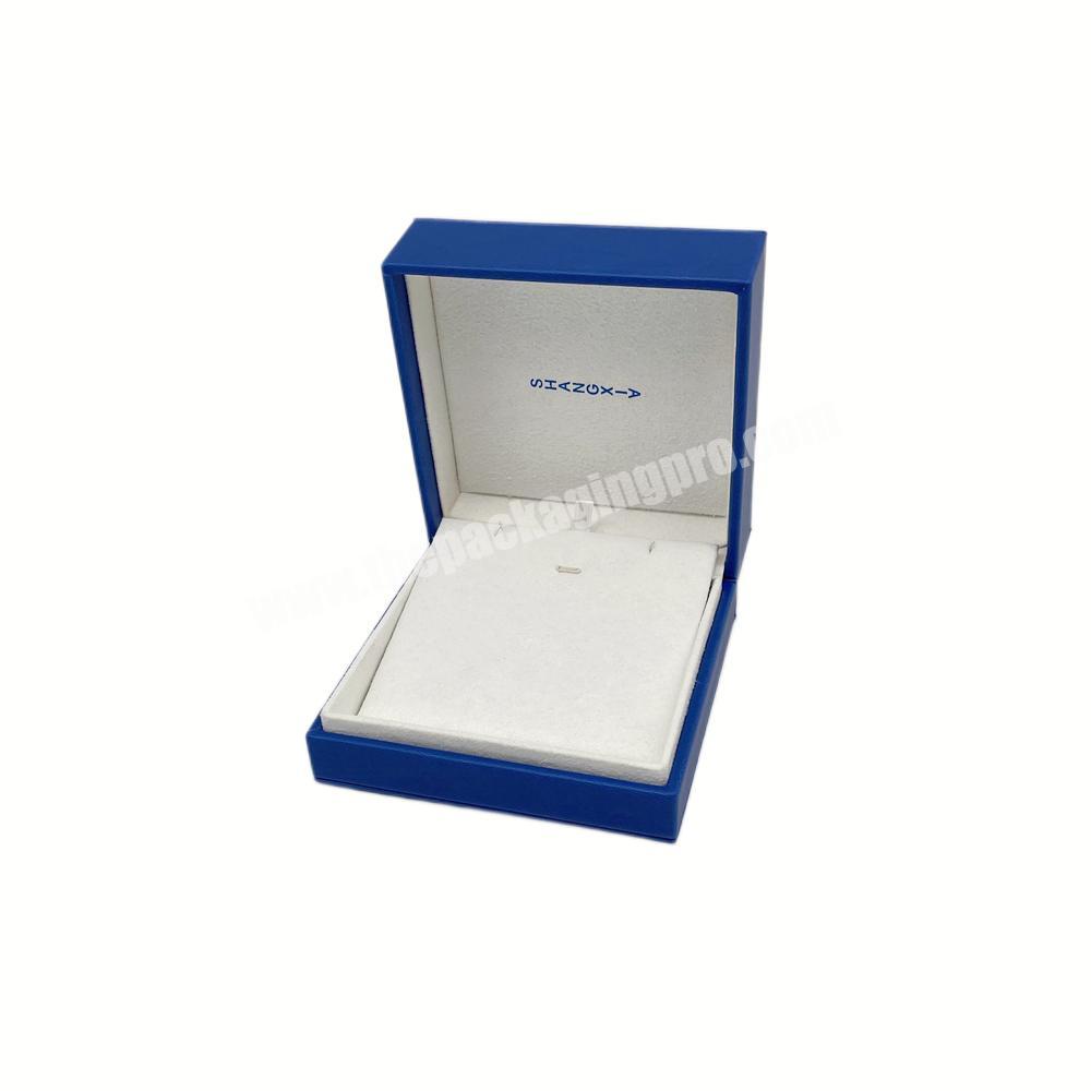 custom Wholesale Custom Pu Leather Luxury Large Necklace Bracelet Set Packaging Box 