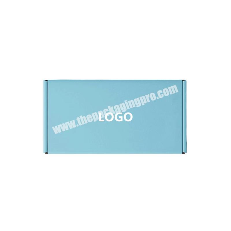 Wholesale Eco Skincare  Beauty  Cloth Packaging Mailer Corrugated Paper Custom Logo Printed Box manufacturer