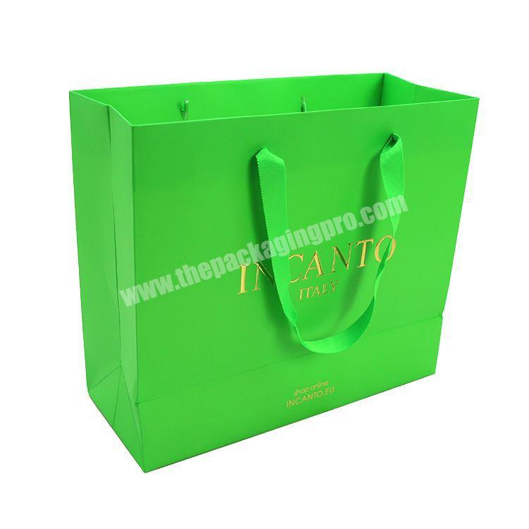 Wholesale Fashion Custom Boutique Clothes Shopping Gift Packaging Coated Paper Bag