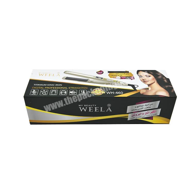 Wholesale Hot Sale Delicate Printed Paper Box Packaging For Hair Straighteners