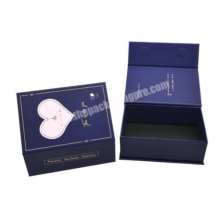 Wholesale Luxury Custom Boxes With Logo Packaging For Beautifully Jewelry Foldable Paper Box