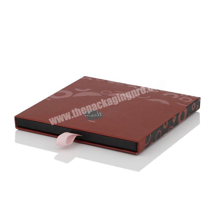 Wholesale Luxury Custom Design Printing Rigid Paper PVC Tray Insert Gift Packaging Sliding Cardboard Drawer Box