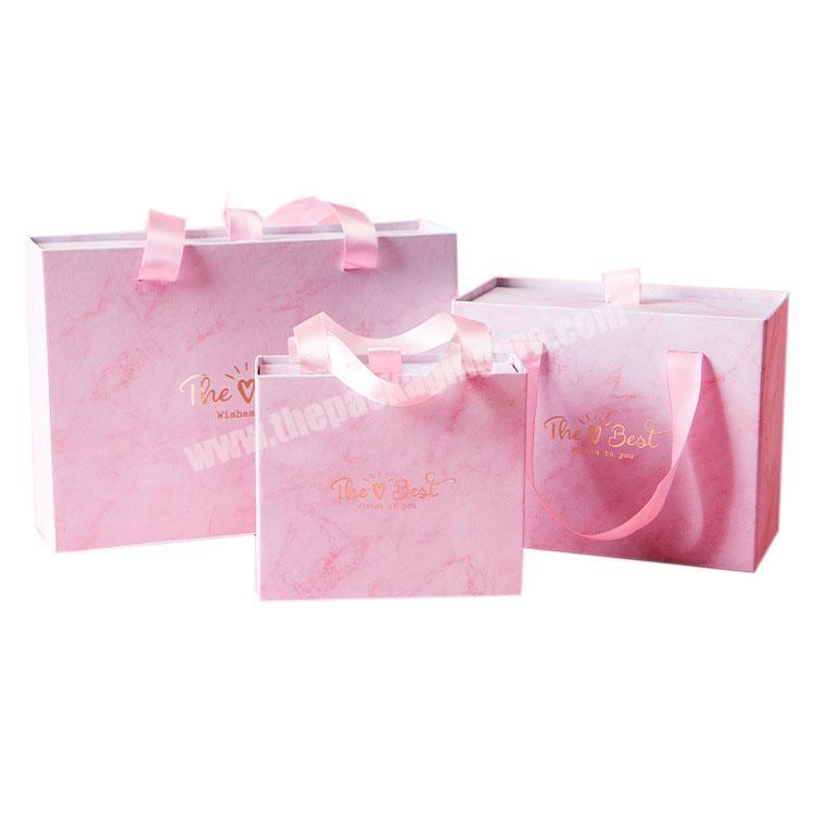 Wholesale Luxury Logo Custom Printed Cardboard Pink Candy Drawer Gift Boxes wholesaler