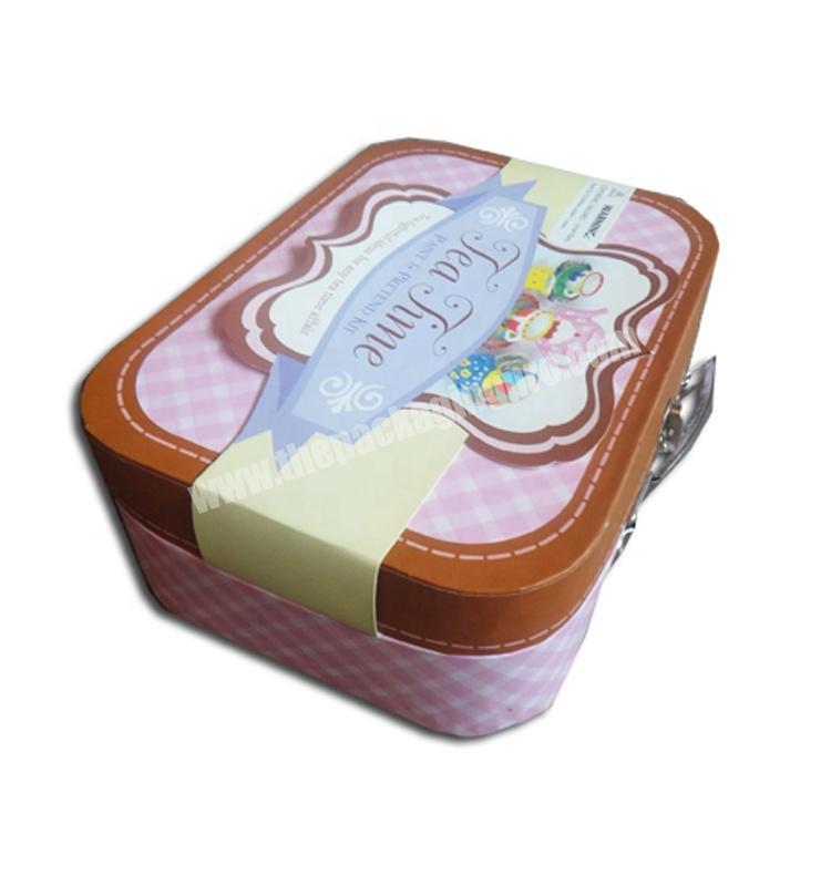 personalize Wholesale Mini Cardboard Toy Decorative Box Small Luxury Wholesale Baby Custom Children Kids Suitcase