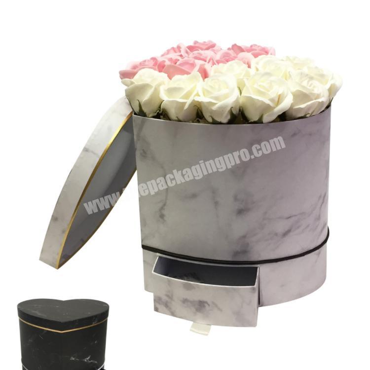 Wholesale Preserved Roses Flower Box Love Gifts Packing Luxury Heart Shape Rose Flower Box