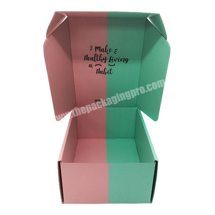 Custom Eco Friendly Cajas Para Ropa Corrugated Paper Packaging Clothing Shipping Box