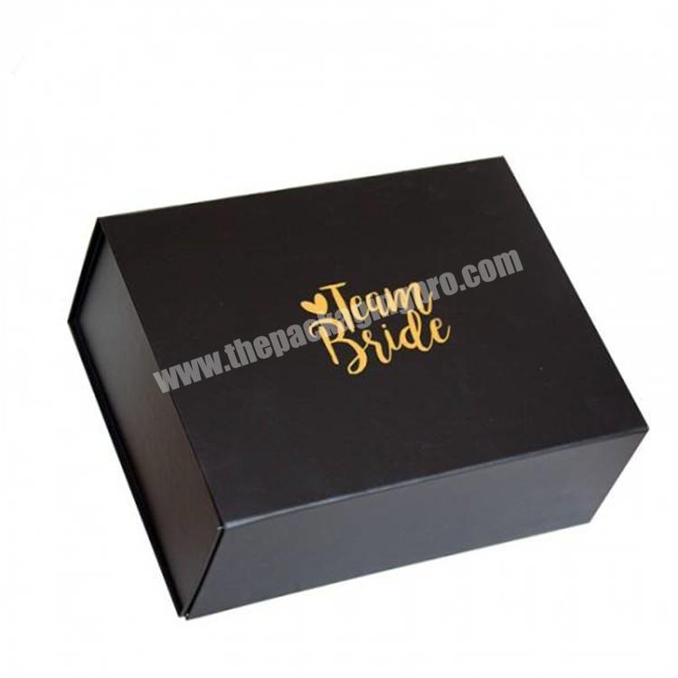 Wholesale Promotional black magnetic gift box