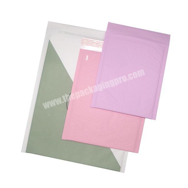 Wholesale custom logo recycled multi use kraft pink paper apparel courier bags factory