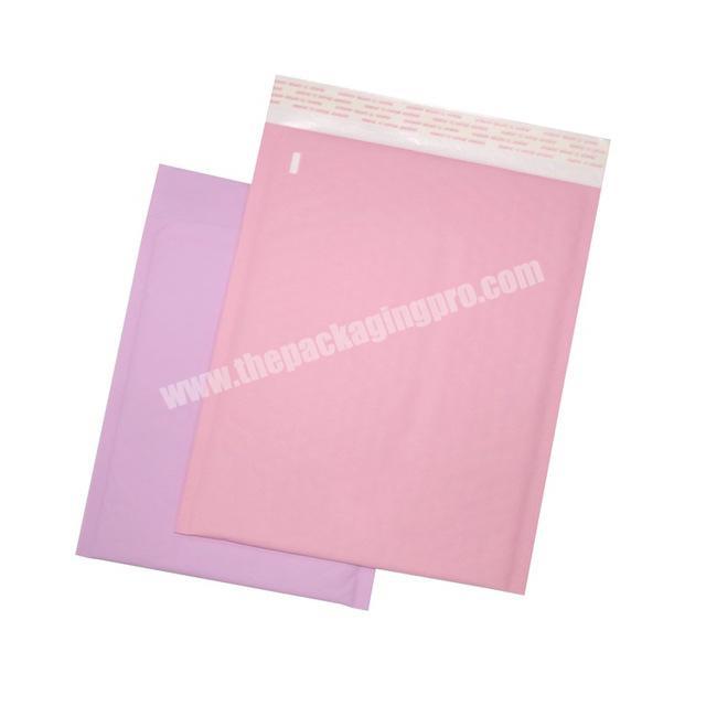 Wholesale custom logo recycled multi use kraft pink paper apparel courier bags