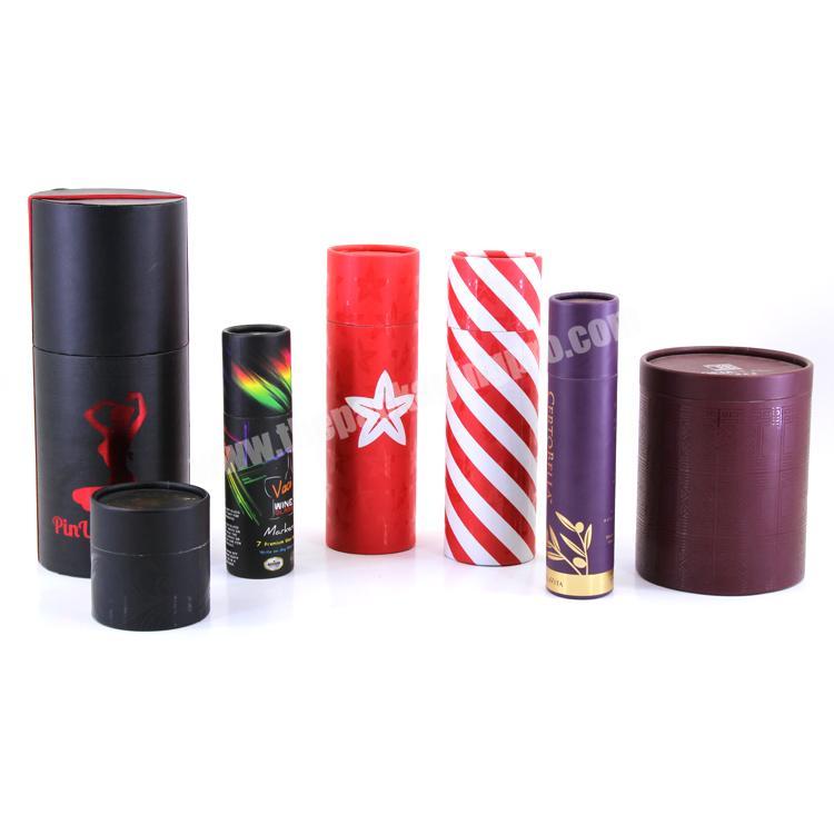 Wholesale custom printed push up paper tubes box kraft lip balm packaging paper tube