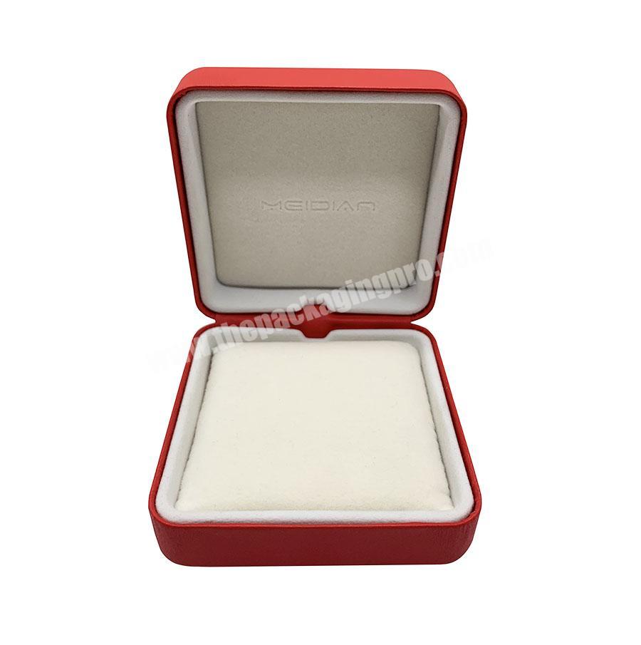 Wholesale custom red PU leather watch bracelet jewelry box