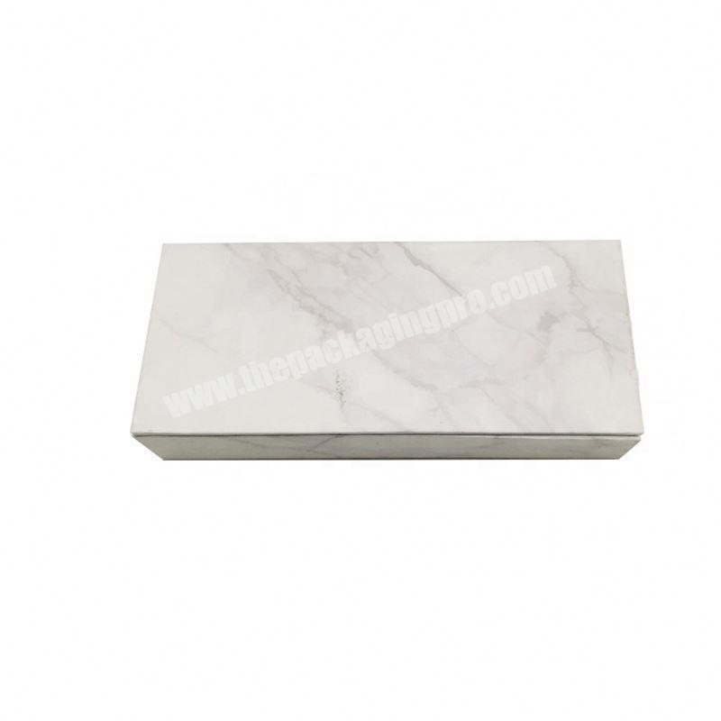 personalize Wholesale marble luxury lash false eyelash packaging box  printing magnetic flip eyelash packaging paper box custom