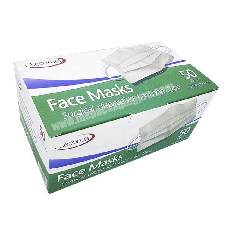 Wholesale paper Packaging Box Disposable Protective N95 Surgical Face  Packaging Boxes