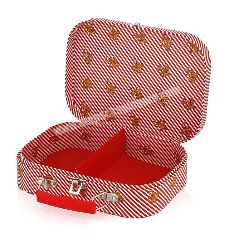 personalize Wholesale portable cute decorative beautiful cardboard suitcase storage box