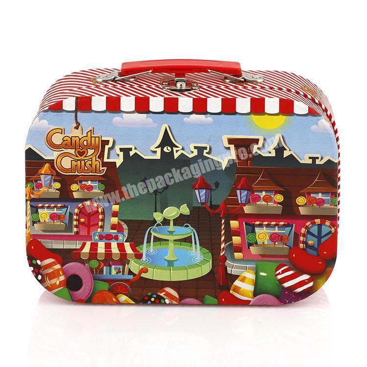 Wholesale Portable Cute Decorative Beautiful Cardboard Suitcase Storage Box