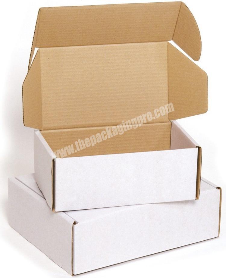 biodegradable amazon shipping package customised packaging boxes plain white ecommerce box