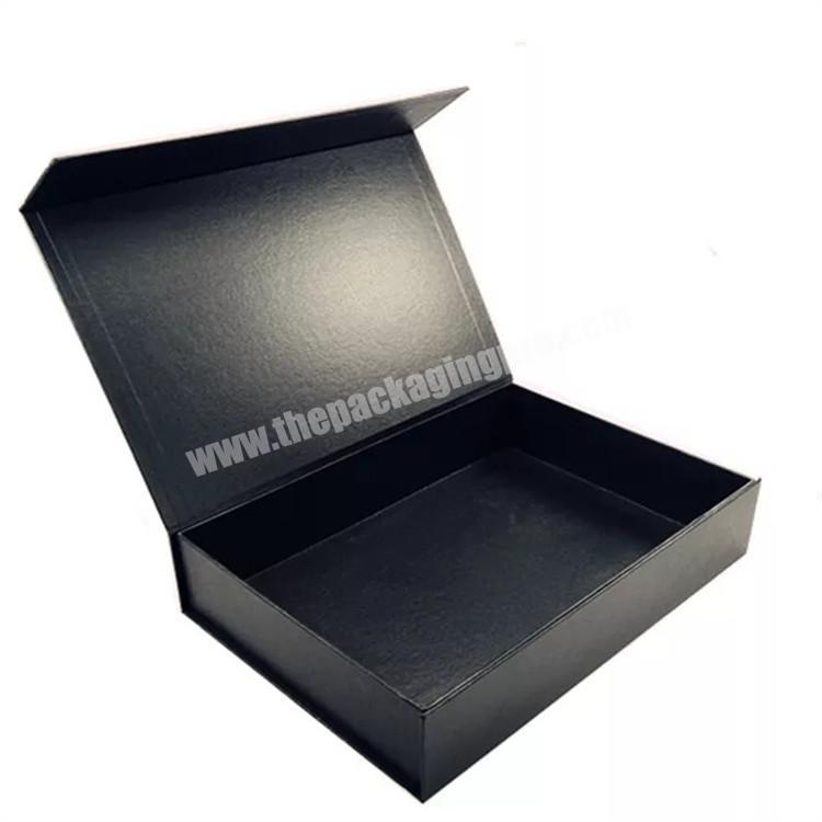 black custom packaging large magnetic box