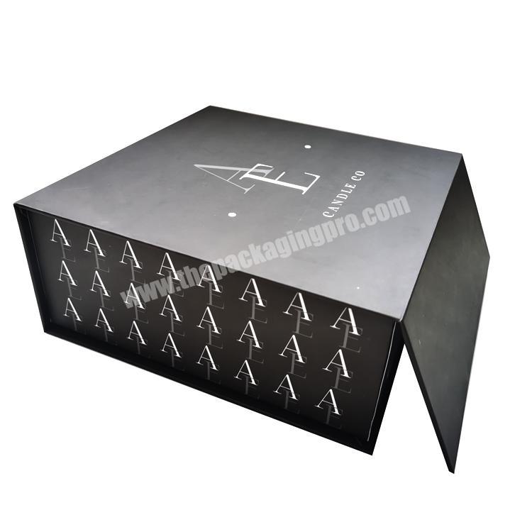 black magnetic paper box wholesale book shape boxes customized gift boxes with magnetic lid closure