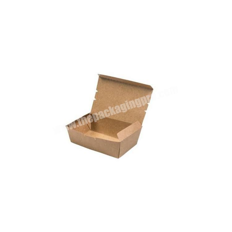 brown kraft disposable take away paper lunch box