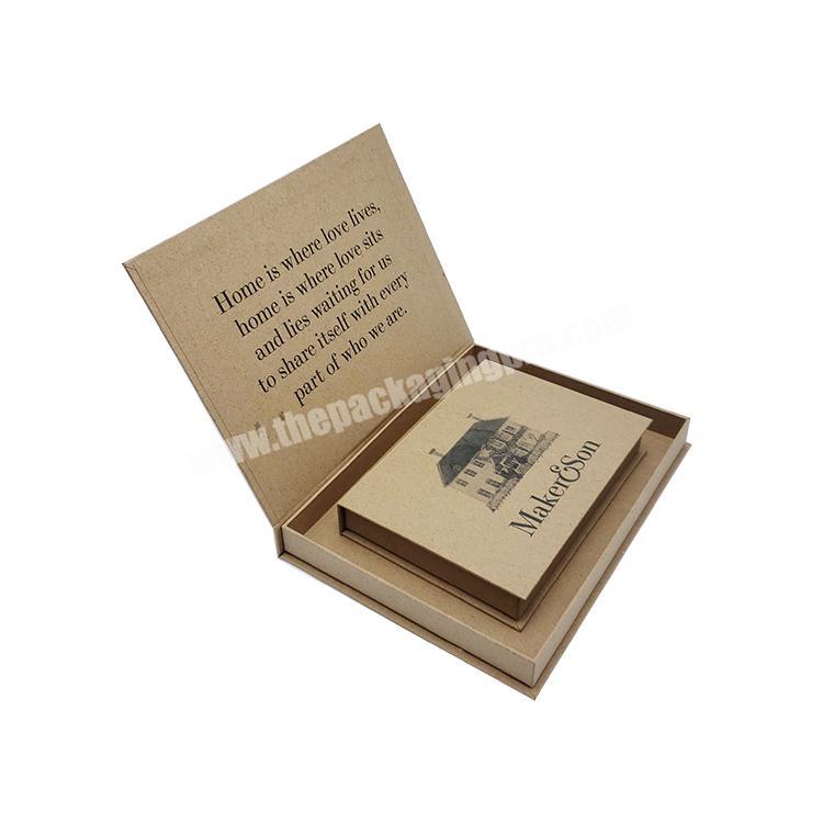brown paper gift packaging kraft box