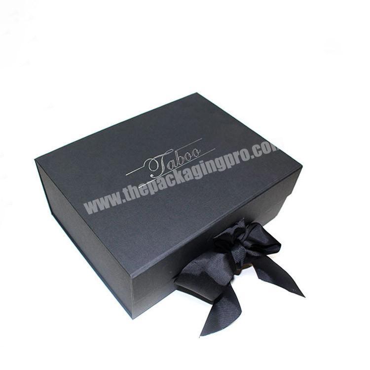 cardboard luxury black large magnetic gift box
