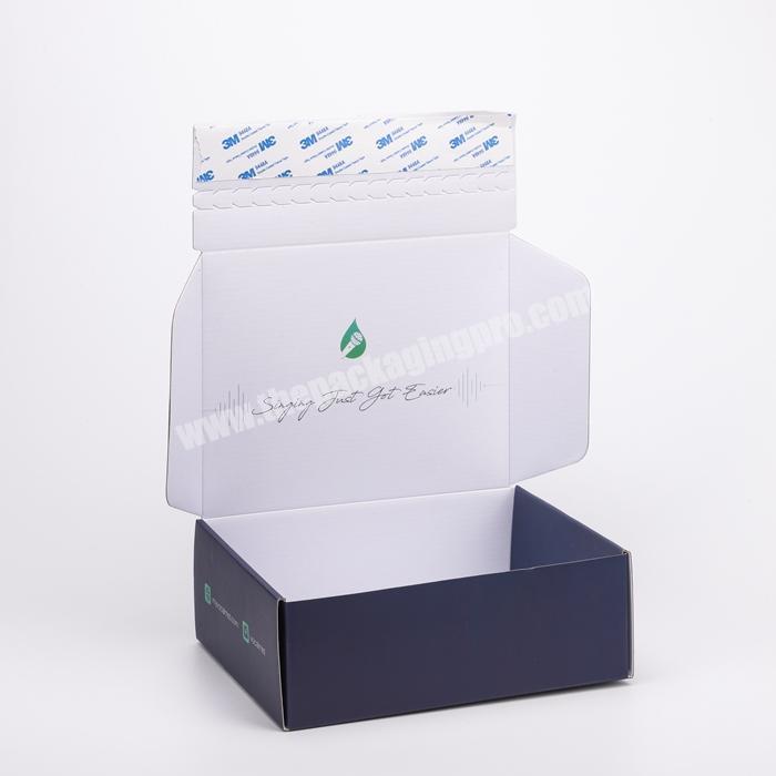 cheap custom design cardboard shipping carton packaging tissue napkin literature mailer zipper paper corrugated e-commerce box