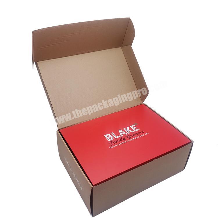corrugated shipping mailer logo custom box packaging