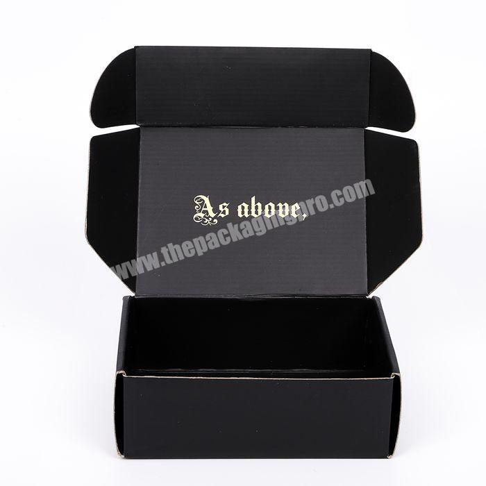 creative clothing e commerce packaging large black clothes mailer box corrugated cardboard shipping box