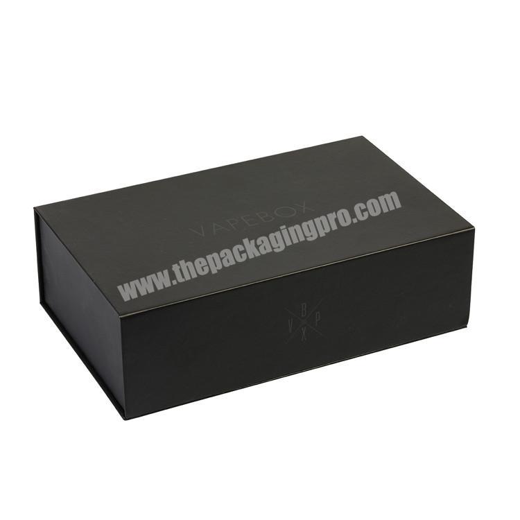 custom black flap magnet latest in beauty box