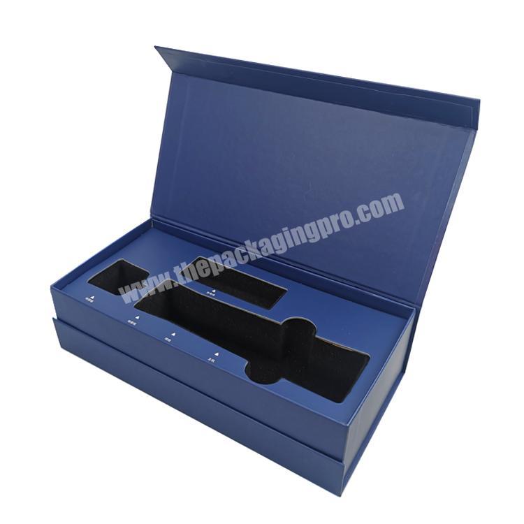 custom boxes with magnetic closure rigid paper box Luxury magnetic closure gift box with foam insert