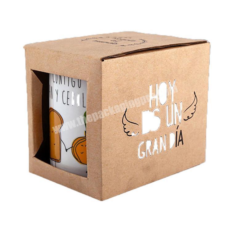 custom cardboard paper coffee mug packaging box