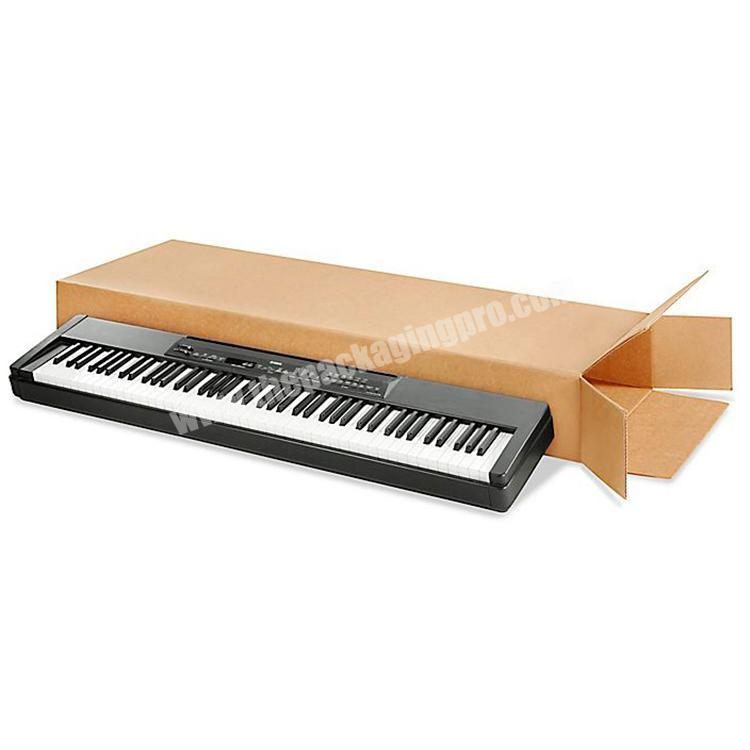 custom corrugated paper packing piano keyboard shipping box