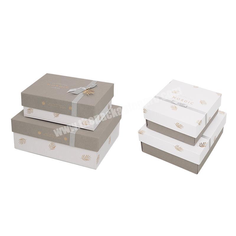 custom decoration paper Christmas Valentine's gift packaging box with lid