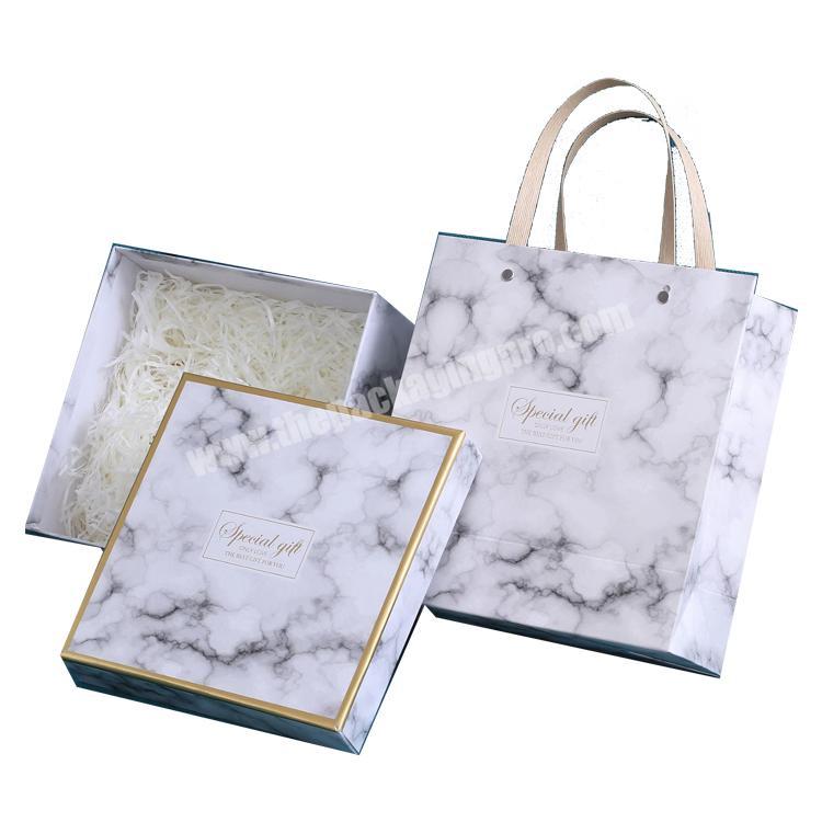 custom empty luxury marble gift box