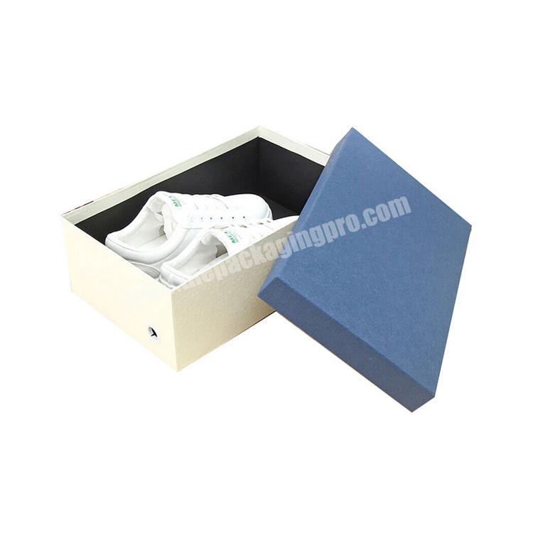 custom empty shoe packaging boxes