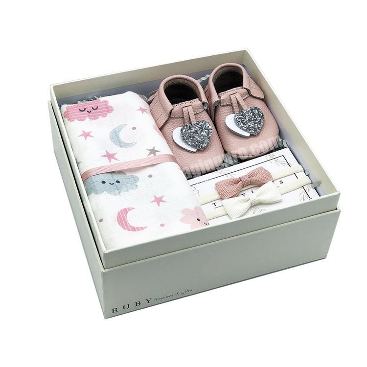 custom logo baby set gift packaging boxes for clothes