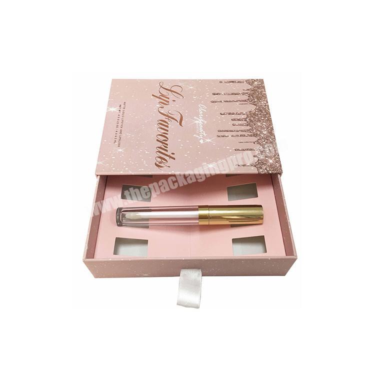 custom luxury made private label with lipgloss packaging box